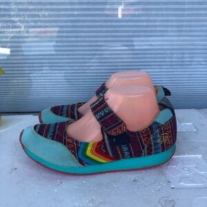 RARE Tigerbear Republik VEGAN NOHO Canvas Mary Janes TENNIS Shoes Sz 7.5